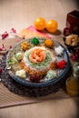 Asian Prosperity Toss, Lohei, Yusheng, yee sang Royalty Free Stock Photo